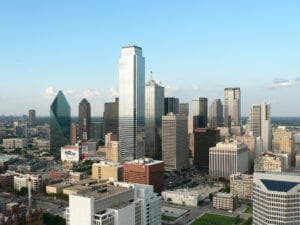 skyline view of downtown dallas, tx