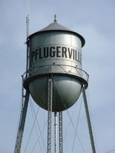 water tower in pflugerville tx