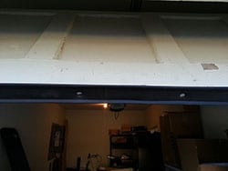 new wooden garage door bottom seal