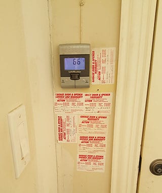 Action Garage Doors and their highly qualified technicians was summoned to this Dallas residence to repair and replace this steel garage door opener
