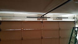 This home on Monticello Ave in Dallas Texas had their residential steel garage door spring repaired and installed by Action Garage Doors