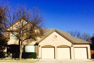 A beautiful single car residential and commercial steel garage doors installed and repaired in Flower Mound Texas by Action Garage Doors